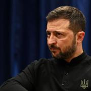 Ukrainian President Volodymyr Zelensky, during a bi-lateral meeting with Prime Minister Sir Keir Starmer at the United Nations in New York (Leon Neal/PA)