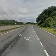 The A9 at Ballinluig was closed in both directions