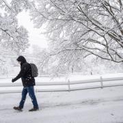 There is disruption across the country due to snowy conditions