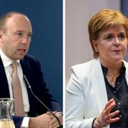 Former Tory health secretary Matt Hancock (left) and former Scottish first minister Nicola Sturgeon