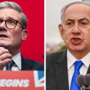 Prime Minister Keir Starmer (left) and Israeli prime minister and war crime suspect Benjamin Netanyahu