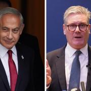 Israeli prime minister Benjamin Netanyahu, and UK Prime Minister Keir Starmer