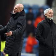 Rangers manager Philippe Clement shows his frustration on the touchline