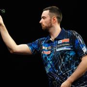 Luke Humphries (pictured) defeated Luke Littler 11-7 to retain his Players Championship Finals title in Minehead (Zac Goodwin/PA)