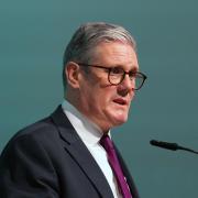 Keir Starmer pictured speaking at the COP29 summit in Baku, Azerbaijan earlier this month