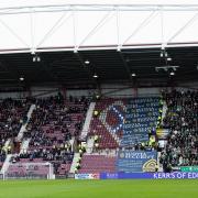 Celtic fans at Tynecastle