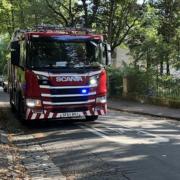 Specialist emergency crews raced to a 'chemical smell' at a building in Glasgow on Monday