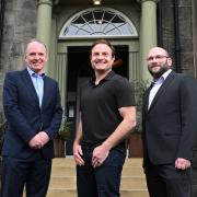 Scottish Enterprise CEO Adrian Gillespie, Launchpad CFO Jon Quick and UK head of software Tim Chamberlain