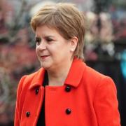 Nicola Sturgeon at the funeral of Scottish comedian Janey Godley