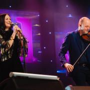 Julie Fowlis and Duncan Chisholm (pictured) performing at the awards evening in Inverness