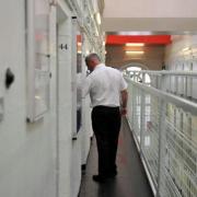 A guard does the rounds at HMP Barlinnie