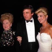 Mary Anne Trump with son Donald and his then wife Ivana in the 1980s