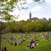 The sun has been out in Kelvingrove Park