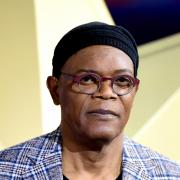 Hollywood star Samuel L Jackson pictured in Celtic top
