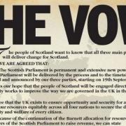 The Vow was one of many tactics used by the No side in indyref1