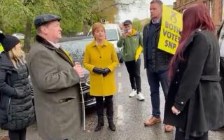 The First Minister was confronted outside a polling station in her local constituency back in 2021