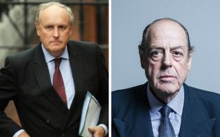 Ex-Daily Mail editor Paul Dacre, left, and former Tory MP Nicholas Soames, right, are reportedly in line for peerages