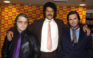 Matthew Holness (left) created Garth Marenghi alongside Richard Ayoade (middle) before making a TV show with Matt Berry (right)