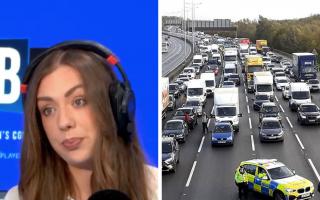 Charlotte Lynch was arrested while covering the protests on the M25