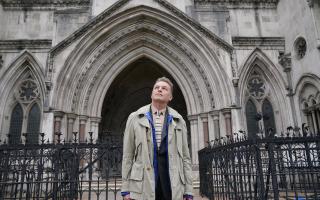 Chris Packham at the Royal Courts of Justice for his libel trial