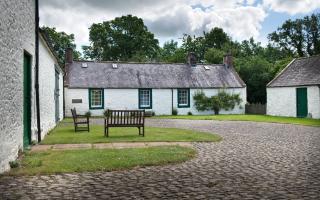 The farm still has the outbuildings where Robert Burns lived with his family