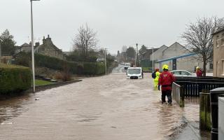 Cupar experienced severe flooding as a result of Storm Gerrit