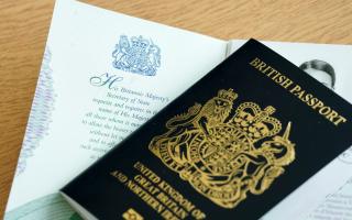 A picture of a British passport