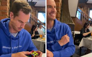 Andy Murray beat his own Rubik's Cube record ahead of his Australian Open match