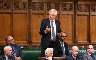 Tory MP David Davis speaking in the House of Commons