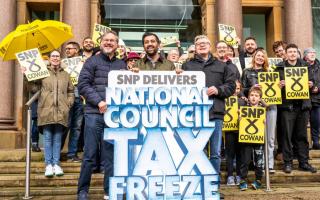 Humza Yousaf visited Inverclyde to 'celebrate' the council tax freeze applying to all local authorities
