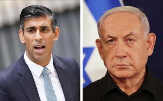 Rishi Sunak has called on Benjamin Netanyahu to alleviate suffering in Gaza
