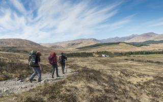 The West Highland Way has been named among the best walking routes in the UK