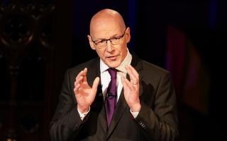 SNP leader John Swinney during a General Election special edition of BBC Debate Night with the leaders of the five main Scottish parties answering questions in Glasgow. Picture date: Tuesday June 11, 2024. PA Photo. See PA story POLITICS Election. Photo