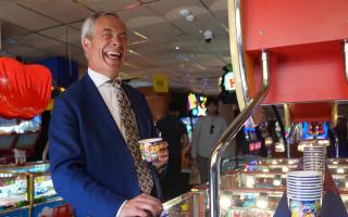 Nigel Farage reaffirmed his support for Andrew Tate while campaigning in Clacton-on-Sea