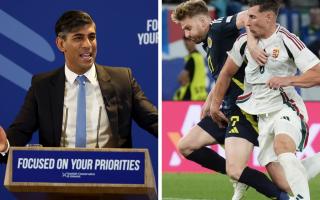 Rishi Sunak gave his verdict on the big penalty decision in the Scotland vs Hungary match