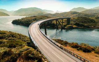 A Scottish bridge has been named among the UK's 'most scenic' drives