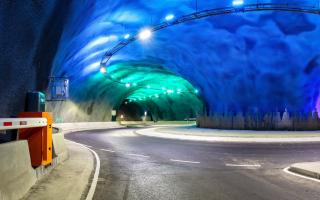 A photo showing an example of the tunnels which now connect the Faroe Islands