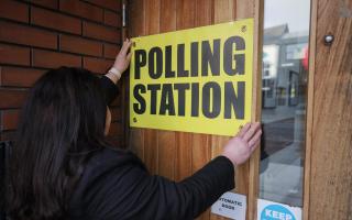 Voters who attended the polling station at Notre Dame Primary School were met with posters asking them to number candidates in order of preference