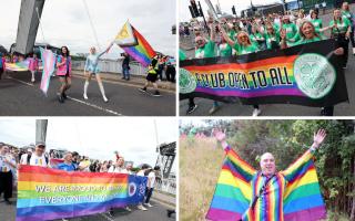 Thousands took to the streets of Glasgow dressed in rainbows