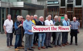 Veteran strikers outside the Scottish Parliament in 2022