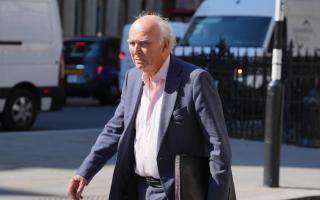 Vince Cable attending the hearing