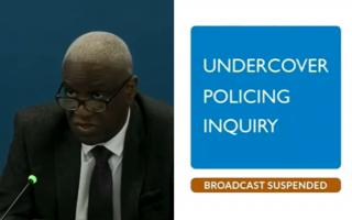 Trevor Morris told the Undercover Policing Inquiry that smearing people was a job for MI5, before the feed was cut off