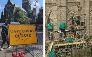 The cathedral is set to be closed to the public until next Tuesday