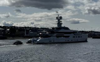 A yacht owned by Liverpool FC owner John Henry has docked in Aberdeen