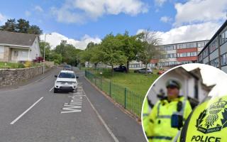 Galashiels police have launched an appeal after a car was burned out in the town's Windyknowe Road (pictured)