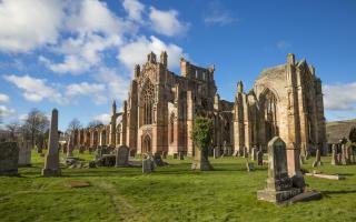 Melrose Abbey was founded by King David I in 1136, as the first Cistercian monastery in Scotland