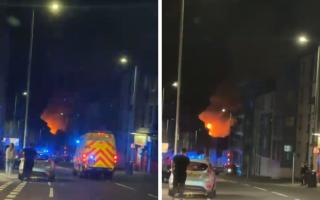 Fire crews were alerted to reports of a large fire on Graham Place on Thursday evening