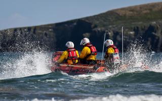 RNLI volunteers from Largs launched their Atlantic 85 Inshore Lifeboat at around 9pm on Wednesday