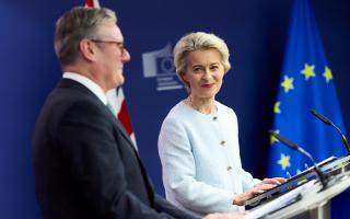 Prime Minister Keir Starmer and European Commission president Ursula von der Leyen