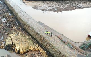 The medieval harbour sits east of the ruined cathedral in the seaside town of St Andrews